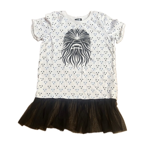 Star Wars Other - Star Wars Chewbacca Girls Graphic Top with Tulle Hem - Size XL - Disney